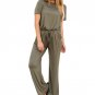 Women Jumpsuit Casual Long Playsuit Wide Leg Overalls Solid Jumpsuits Rampers Loose Pants Sportwear