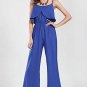 2017 New Womens cotton Temperament  novelty Sleeveless Chiffon straight  Wide-legged pants Jumpsuit