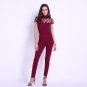 2017 Brand Women Jumpsuits Sexy High Chocker Neck Cut Out Bandage Long Rompers Trousers Casual Short
