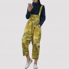 2017 spring new yellow corrugated jeans lofty lofty leisure seven points hanging wide leg pants