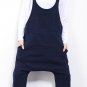 Spring 2016 female leisure denim straps hanging crotch trousers conjoined condole belt pants big yar