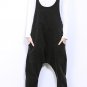 Spring 2016 female leisure denim straps hanging crotch trousers conjoined condole belt pants big yar