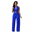 Low Price Rompers Women\'s Jumpsuit Fashion Sexy Loose V-Neck Casual Party Jumpsuit Sleeveless Rompe