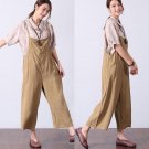 Celmia Summer Rompers Womens Jumpsuits 2018 Sleeveless Backless Straps Pockets Solid Full Length Ove