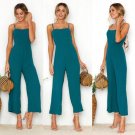 Women Knitting Sleeveless Pants Suspenders Rompers One-Piece Jumpsuits Trousers Size S-XL