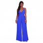 2018 New Womens Rompers Elegant Summer Sexy Party Black V-Neck Spaghetti Strap Loose Club Long Pants