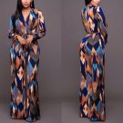 Fashion Women Floral Print Jumpsuit Long Sleeve  V-neck Playsuit Long Overalls OL Party Jumpsuits FS