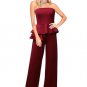 2017 Sexy Off Shoulder Women Jumpsuit Elegant Strapless Romper Butterfly Ruffled Side Top Long Pants
