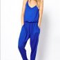 Maxi bodysuit Overall Black Bule Women Jumpsuit Ladies Overall Macacao Feminino Monos Mujer 2015 Sum