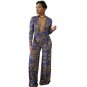 Plus Size S~3XL Women Long Jumpsuit Fashion Turn Down Collar Sexy Deep V Jumpsuit Casual Long Sleeve