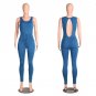 8 Colors Sleeveless Summer Style Jumpsuit Women Lace Up Bandage Sexy Backless Bodycon Long Rompers O