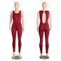 8 Colors Sleeveless Summer Style Jumpsuit Women Lace Up Bandage Sexy Backless Bodycon Long Rompers O