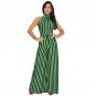 Fashion Stripe Sexy Backless Lace-up Jumpsuit Women\'s Summer Sleeveless Halter Wide Leg Jumpsuits
