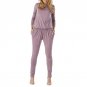 Women Jumpsuits Rompers Long Sleeve Side Pockets Elastic Waist Rompers