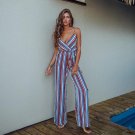 European and American fashion elegant lace chiffon jumpsuits piece pants 2018 summer autumn rompers 