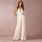 2017 Woman Sexy Jumpsuits Backless Elegant Female Sleeveless Hanging Neck Piece Pants Women\'s Jump