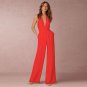 2017 Woman Sexy Jumpsuits Backless Elegant Female Sleeveless Hanging Neck Piece Pants Women\'s Jump