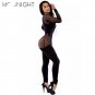MOONIGHT Sexy ladies bodysuits Long Sleeve Jumpsuit Sexy Slim Pants Bodysuit Rompers