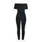 Fashion Long Jumpsuit for Women Drawstring Waist Rompers Women Jumpsuits Sexy Ruffles Off Shoulder 2