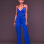 2017 Summer New Sexy Rompers Women Overall OL Style Halter Plus Size Wide Leg Halter Jumpsuit R80478