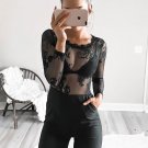 Sexy Backless Rompers Womens Jumpsuit Sheer Lace Top Evening Party Playsuit Ladies Romper Long Jumps