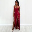 New Women Ladies Clubwear Jumpsuits Summer Sleeveless V-neck Playsuit Bodycon Button Leotard Romper 