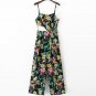 Summer jumpsuit 2017 casual halter rompers womens jumpsuit printing women rompers harness trousers w