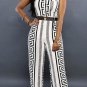 Pinkqueen Rompers Womens Jumpsuit Plus Size Cut Pants Rayon New Fashion Black White Milk Silk ladies