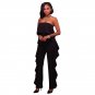 Solid Summer Jumpsuits Sexy Slash Neck Backless Rompers Sleeveless Off Shoulder Elegant Bodycon Casu