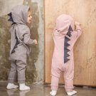 Newborn Infant Baby Boys Girls Long sleeve Dinosaur Hooded Romper Jumpsuit Outfits Clothes drop ship