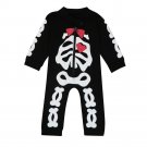 Newborn Kids Baby Boy Girl Clothes Skeleton Romper Jumpsuit Outfits Infant skull printed clothing ro