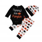 2017 Autumn 0-24 Months Halloween Newborn Kids Baby Girls Boys Outfits Clothes Romper Tops+Pants+Hat