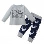 2PCS Newborn Infant Baby Clothes Bebes Boys Girls Deer T-shirt Tops + Trousers Pant Outfit Toddler K