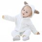 Newborn baby rompers Autumn Winter Flannel Baby Boy Clothes Cartoon Animal Rompers shaped Jumpsuit B