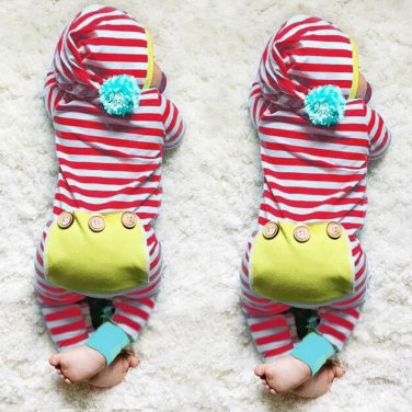 Stripe Baby Rompers Long Sleeve Baby Boy Clothing Children Rompers Autumn Cotton Infant Clothing New