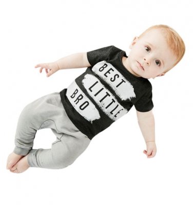 2017 Summer Kids Clothes Sets Short Sleeve Boy T-shirt Pants Suit Clothing Set Newborn Sport Suits C