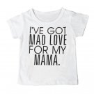 Summer 2017 Newborn Baby Boys Girls Short Sleeve Cotton Letter Printed T-Shirt Toddler Tee Children 