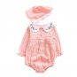 Baby girls romper Newborn Infant Kid Girl Long Sleeve Solid Roomper+Cap Jumpsuit Outfits Clothes dro