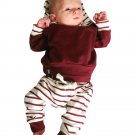 Newborn Kids Baby Boys Clothing Outfits 2pcs hooded Tops+Pants Baby Boy Clothes set Hoodies Tracksui