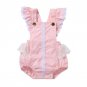 Newborn baby girl rompers Sleeve Lace Patchwork coveralls infant princess Lace Floral Romper Jumpsui