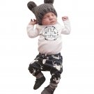 newborn baby boys girls clothing 2pcs sets Baby Girl Boy Clothes Romper Top T-shirt+Pants Leggings 2