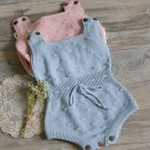 Baby Girls romper sleeveless Newborn Baby Girls Knitted Halter Toddler Strap Jumpsuit Clothes baby R