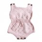 Baby Girls romper sleeveless Newborn Baby Girls Knitted Halter Toddler Strap Jumpsuit Clothes baby R