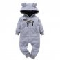 2017 NEW Baby Rompers Printed Winter Thick Warm Baby boy Girl Clothing Long Sleeve Hooded Jumpsuit K