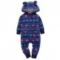 2017 NEW Baby Rompers Printed Winter Thick Warm Baby boy Girl Clothing Long Sleeve Hooded Jumpsuit K