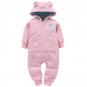 2017 NEW Baby Rompers Printed Winter Thick Warm Baby boy Girl Clothing Long Sleeve Hooded Jumpsuit K