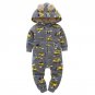 2017 NEW Baby Rompers Printed Winter Thick Warm Baby boy Girl Clothing Long Sleeve Hooded Jumpsuit K