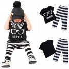 Newborn Baby boys Girls clothes set Toddler Baby Infant Boys Girls Outfit T-shirt Tops+Pants Clothes