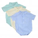 0-24M Newborn baby boy romper summer Toddler Kids Baby Boy Girl Stripe Romper Jumpsuit Kids baby Clo