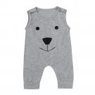 Newest Infant Baby Kids Girl Boy Summer Clothes Cotton Bear Sleeveless Romper Jumpsuit Playsuit Outf